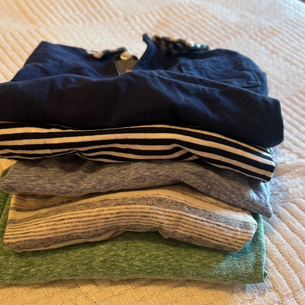Crewcuts LOT of FIVE boys long sleeve shirts. Size 4/5